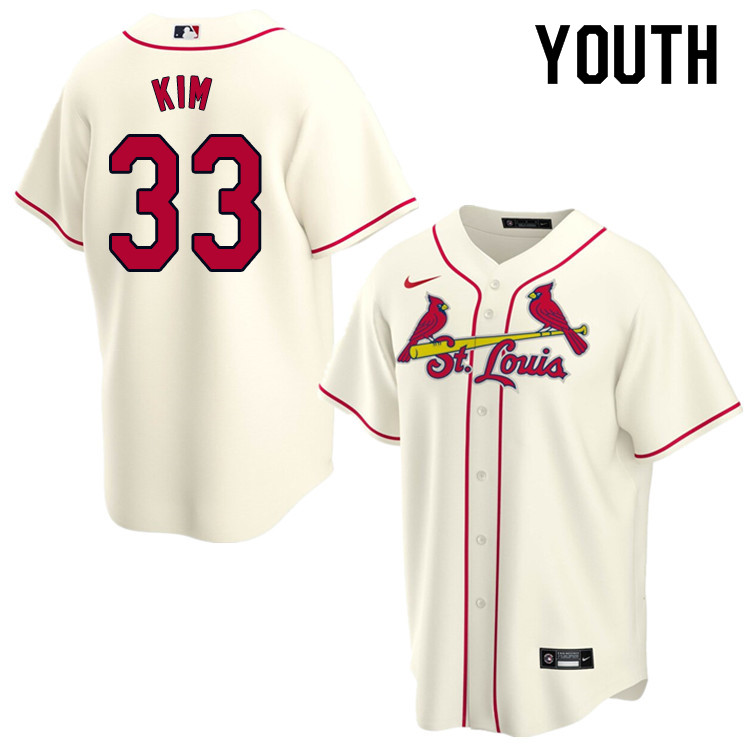 Nike Youth #33 Kwang-Hyun Kim St.Louis Cardinals Baseball Jerseys Sale-Cream
